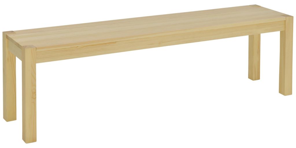 HOMCOM Třímístná lavice, dřevěná lavice do jídelny ve Obrázek produktu 