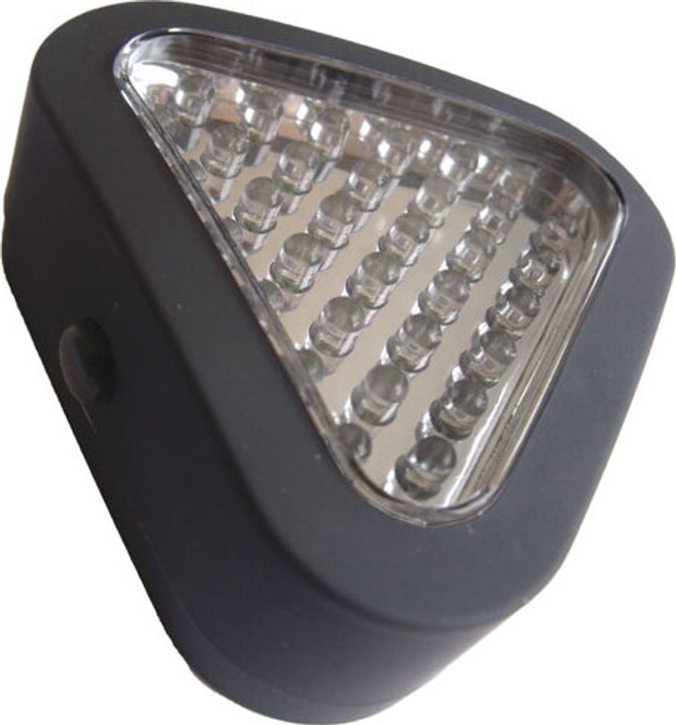 Dreiecklampe mit 21 LEDs