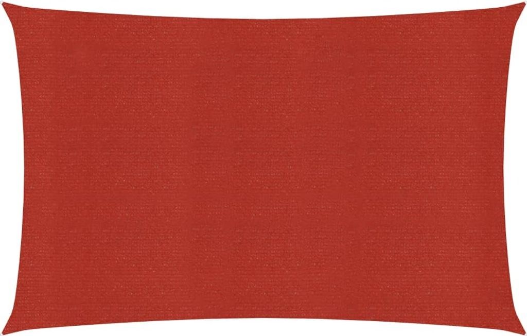 Möbel Sonnensegel 160 g/m² Rot 3x4,5 m HDPE - Sonnensegel 311623