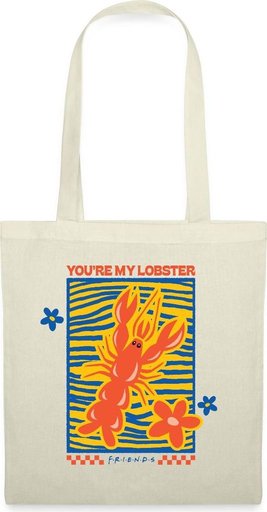 Spreadshirt Friends You Are My Lobster Design Stoffbeutel, One size, Natur