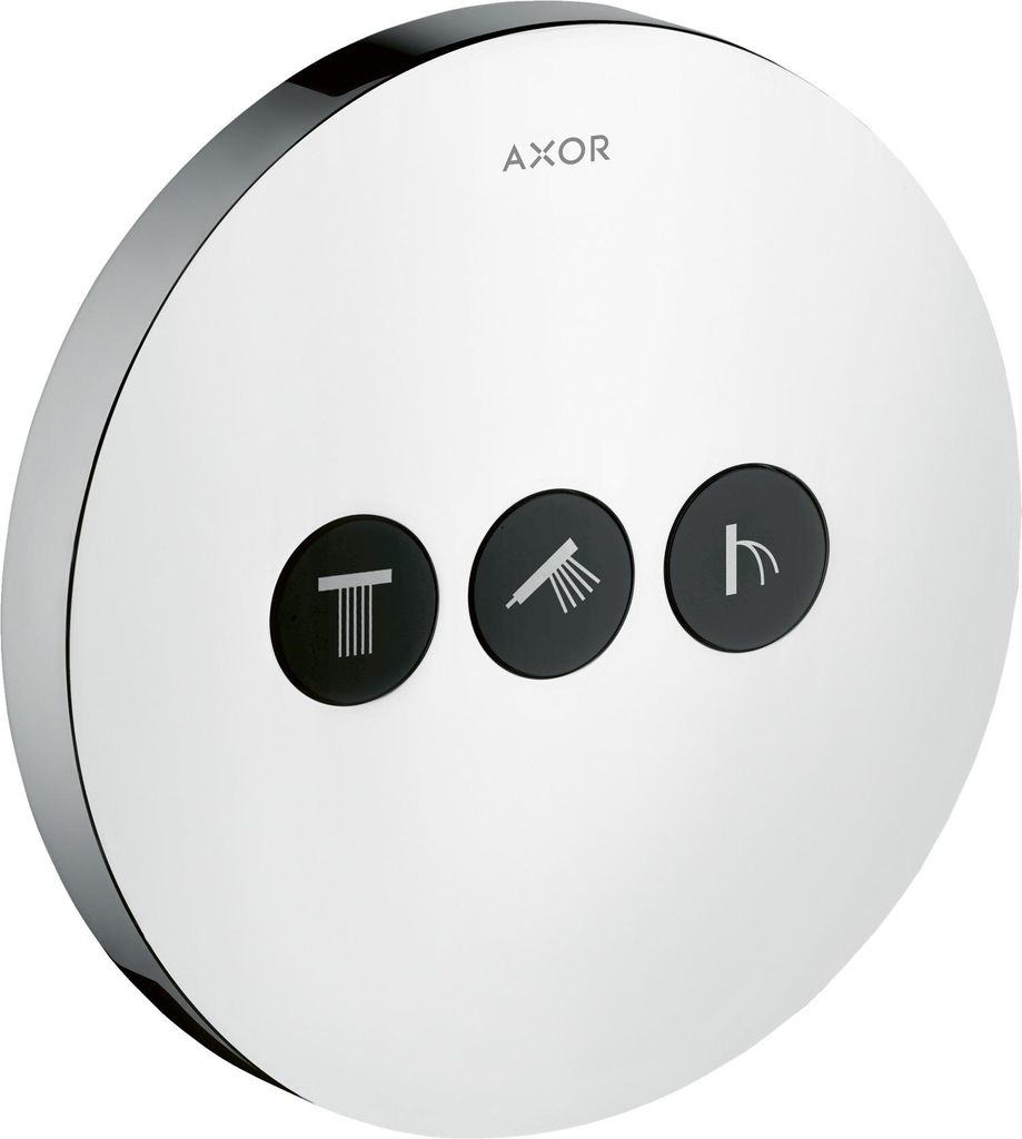 Ventil AXOR SHOWERSELECT ROUND Unterputz, für 3 Verbraucher chrom chrom