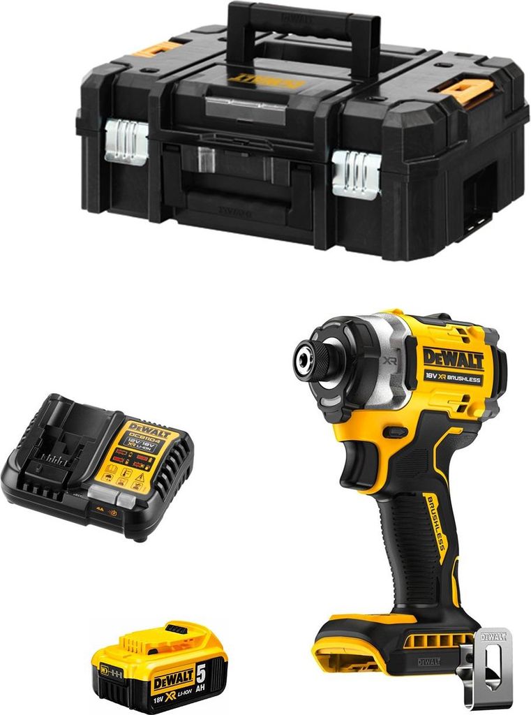 Schlagschraube DeWALT DCF860P1 (1 x 5,0 Ah + DCB1104 + TSTAK II)