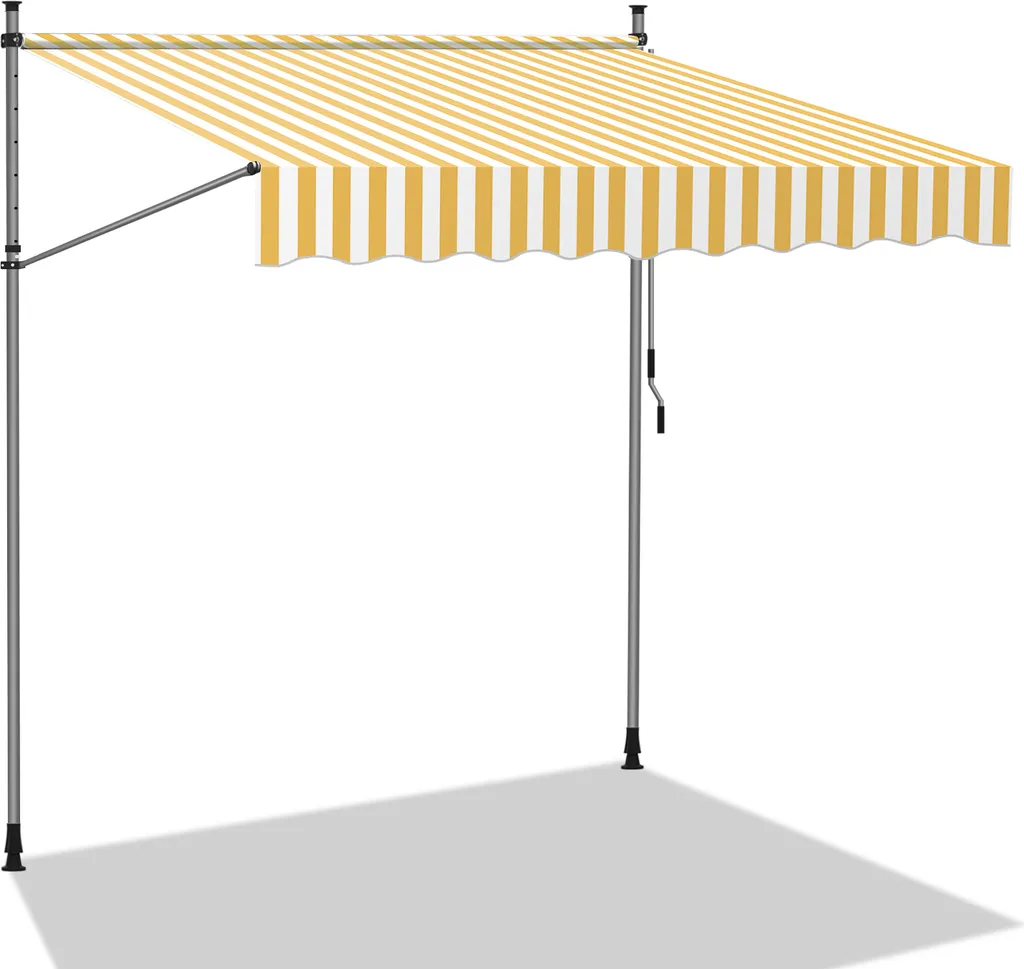 Tenda da Sole con Braccio Articolato 400cm TolleTour Resistente UV