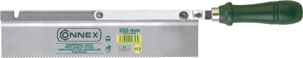 Connex Feinsäge mit Holzgriff, 250 mm, COX810250 Produktbild 