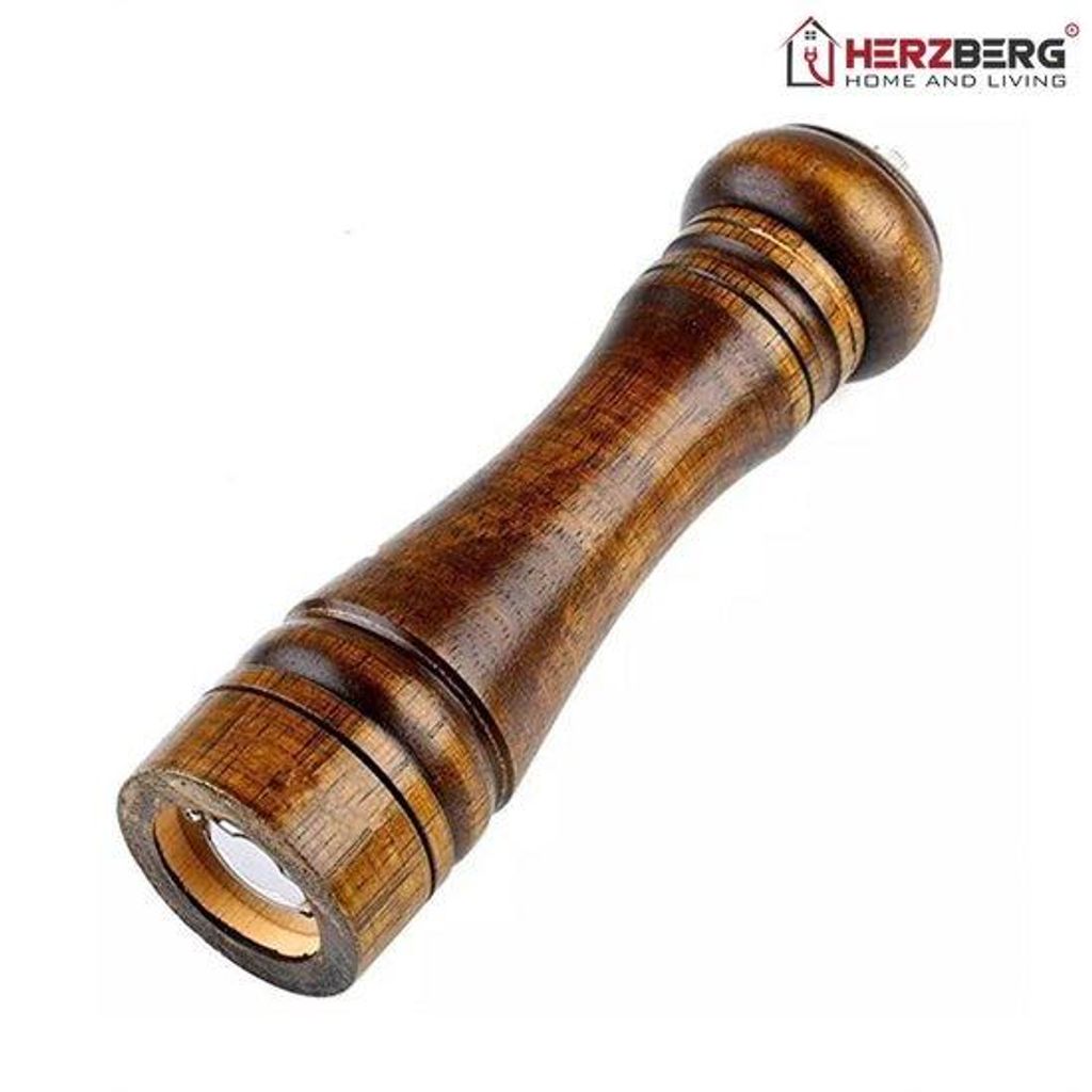 Manuelle Pfeffermühle aus Eichenholz mit Keramikmahlwerk, Produktbild 