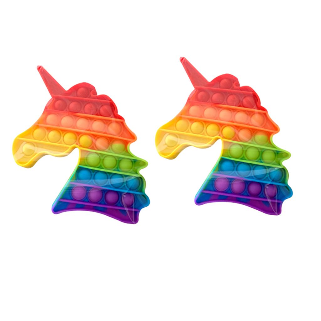 Zappeln Regenbogen Pop It Bubble Sensorisches Spielzeug Autismus Stressabbau DE 