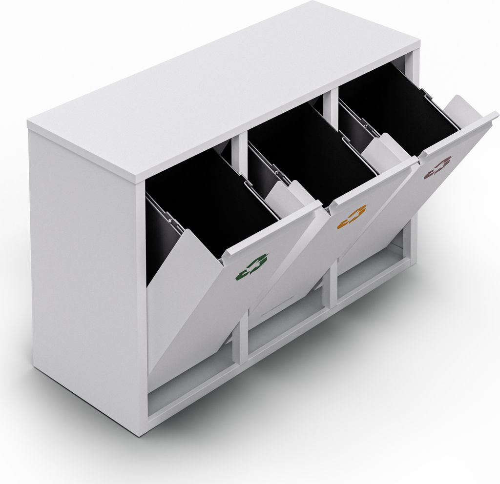 Klarstein Ordnungshüter 3-in-1 Mülleimer - 45L Produktbild 