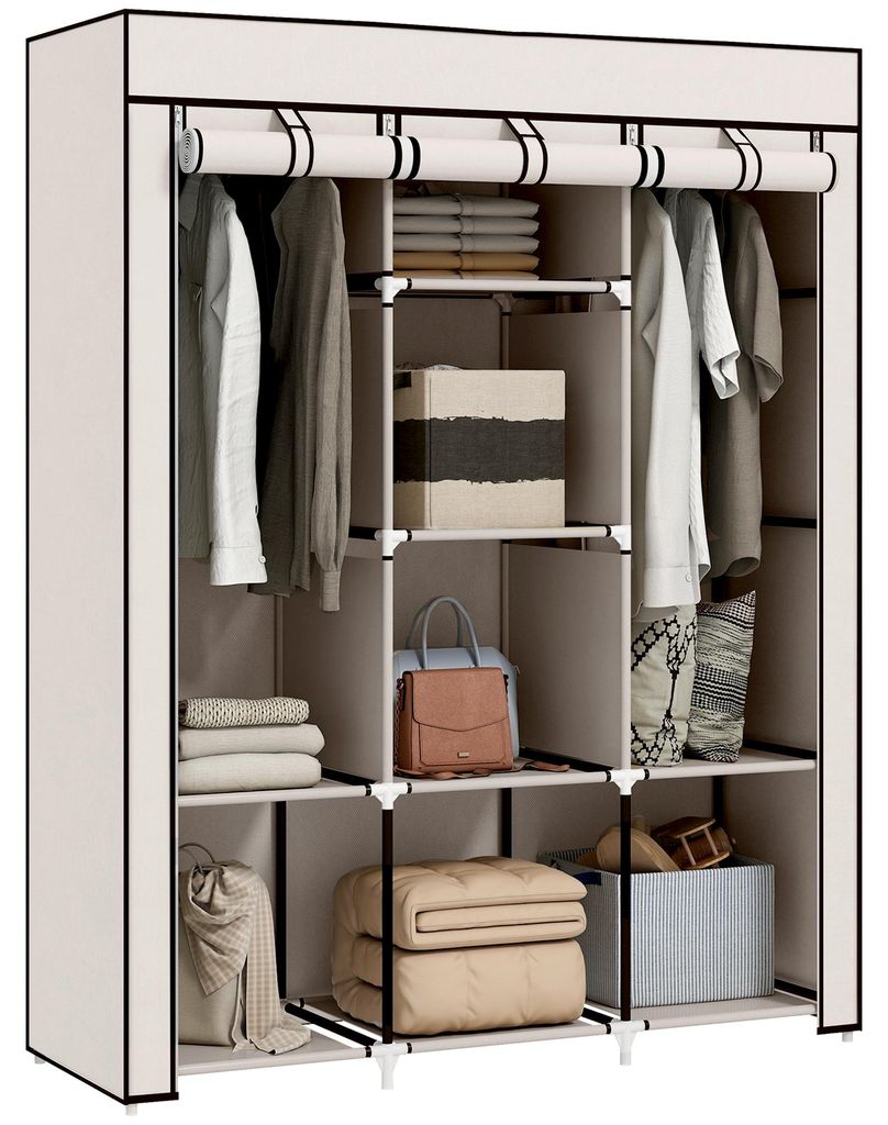 Armoire à vêtements HOMCOM, armoire pliante, armoire avec Image du produit 