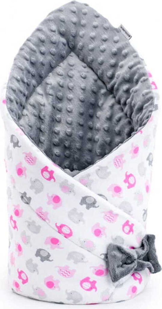 Babyhorn minky 80x80 cm Elefanten aus Rosen / Bocioland