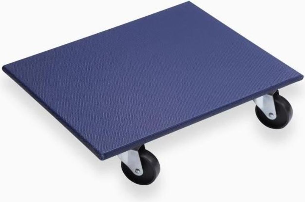 Rollbrett Meister, 400kg Traglast, 590x490mm, Antirutsch, 4 Lenkrollen 95mm