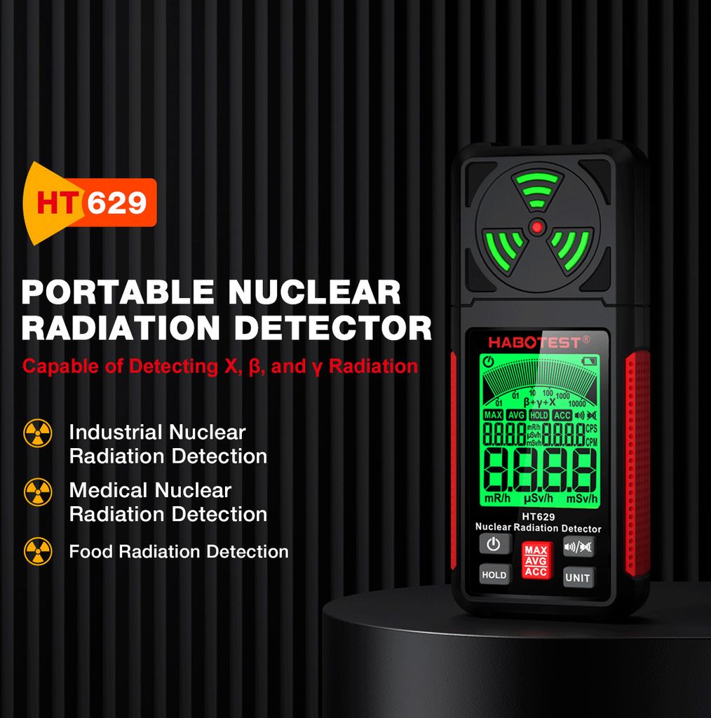 HABOTEST HT629 Detektor jaderného záření Geigerův čítač Obrázek produktu 13