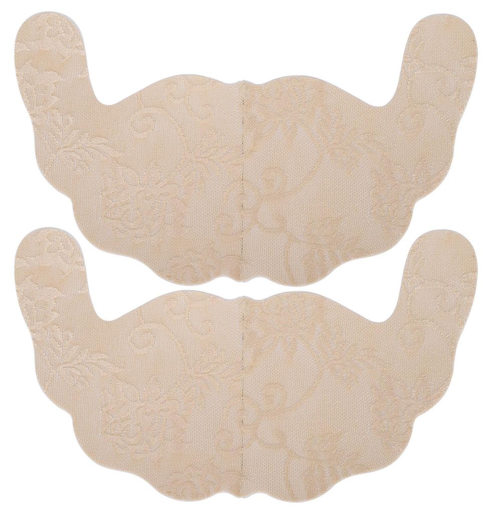 Aufkleber für Brustwarzenabdeckung, selbstklebende Einweg-Spitze, unsichtbar, US-förmige Unterwäsche, BH-Pads (Khaki C)