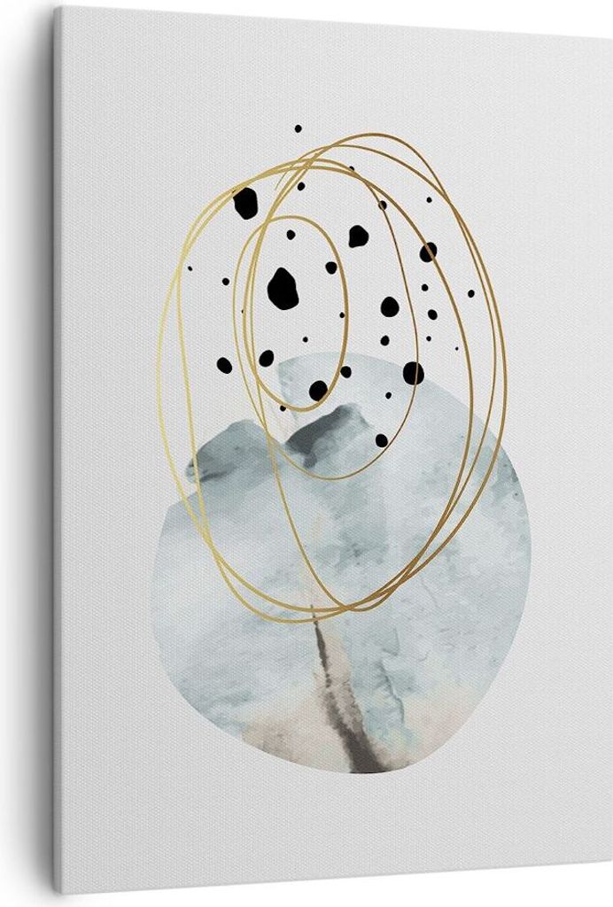 Bild auf Leinwand - Leinwandbild - Einteilig - Modern Abstraktion Flecken - 50x70cm - Wand Bild - Wanddeko - Wandbilder - Leinwanddruck - Wanddekor...