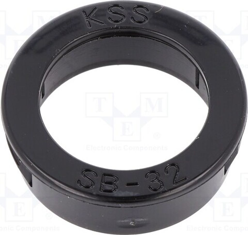 10x Tülle ØÖffn: 23,8mm schwarz SB-32 Durchführungen ØÖffn.Mont: 32mm