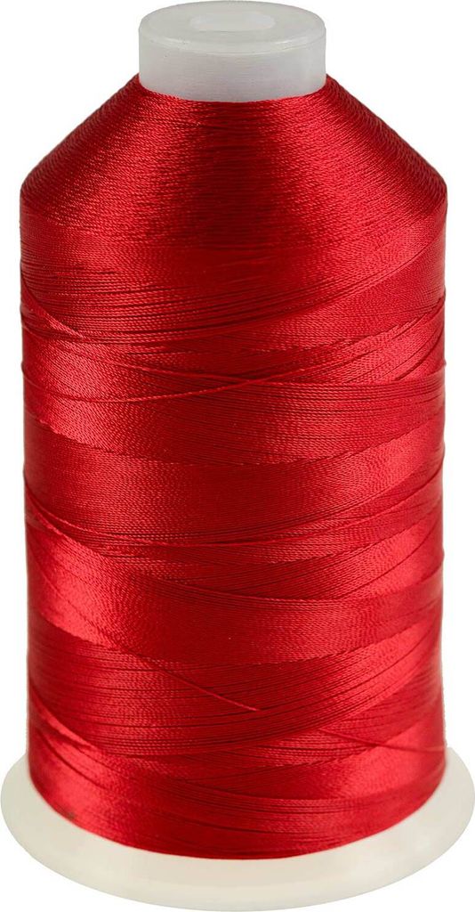 3000m Nähgarn Polyester 210D/3, Farbauswahl - Sattlergarn Jeansgarn Forellenfaden, Farbe:A572 rot