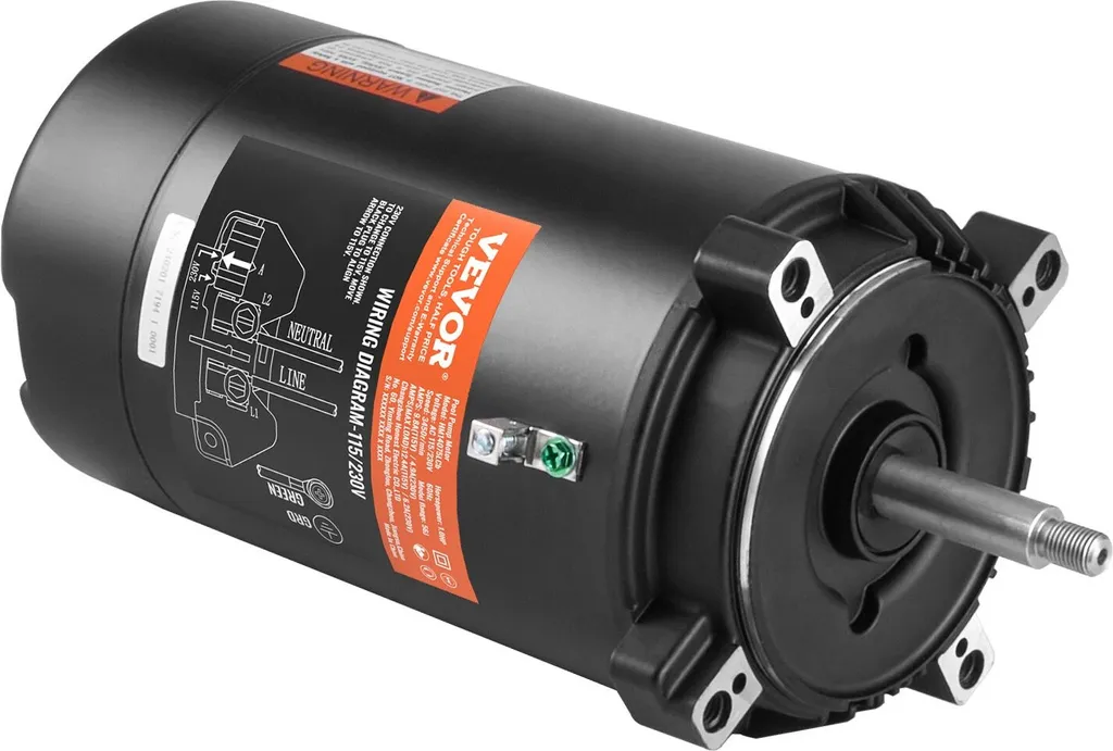 Motore Pompa Piscina 1 CV 56J 115/230V | Ricambio Professionale 3450 RPM