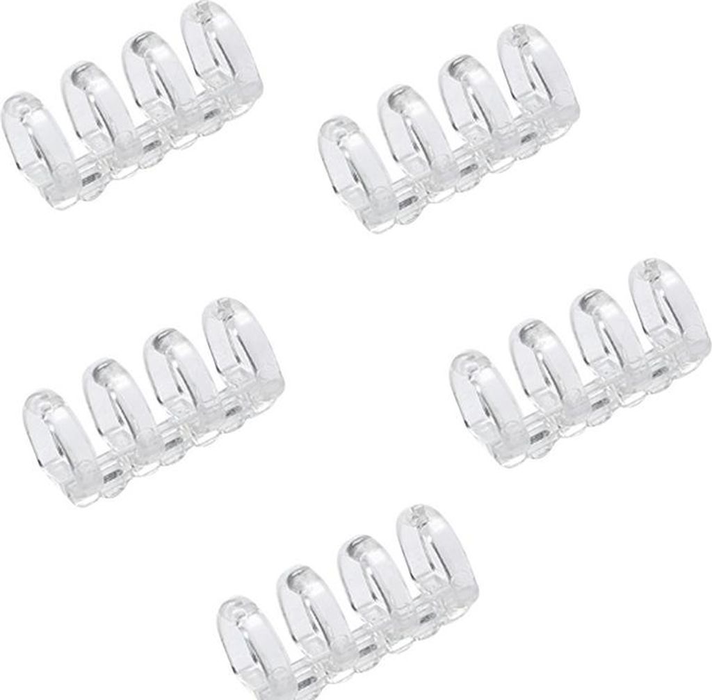 INF Transparente 4-Loch-Binderclips - 10er Set für DIY-Bindung