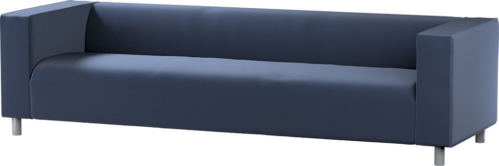 Dekoria Bezug für Klippan 4-Sitzer Sofa, dunkelblau, Bezug für Klippan 4-Sitzer