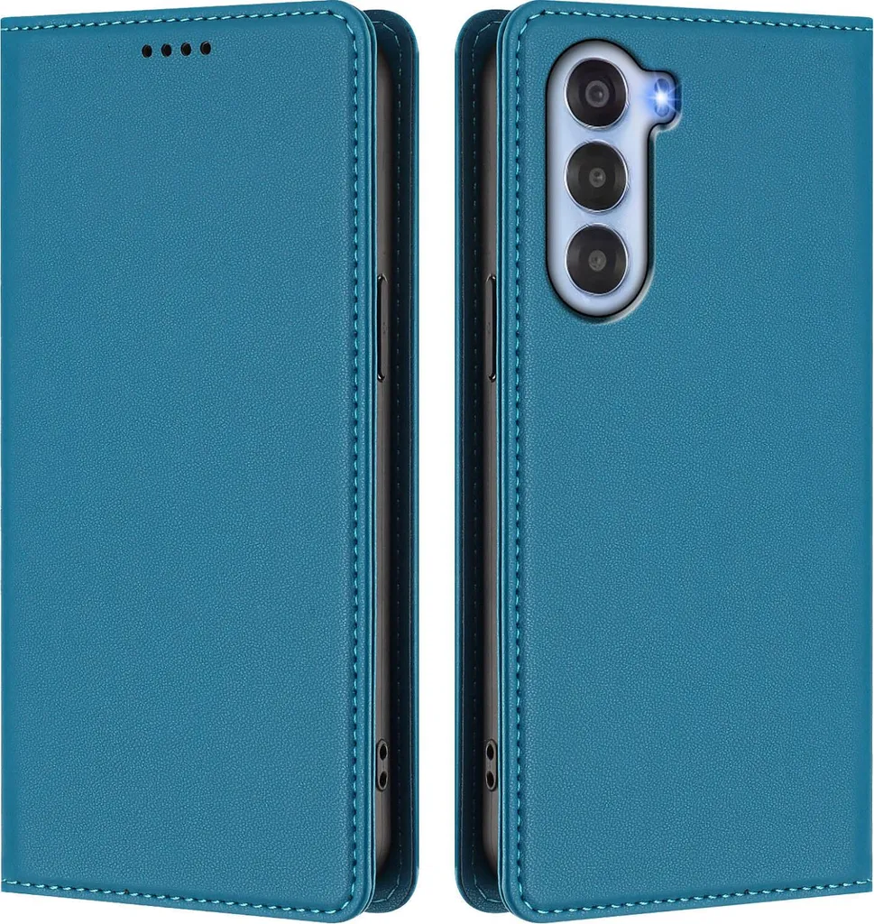Custodia Protettiva ZTE Nubia S: Libro Blu in Eco-Pelle Magnetica