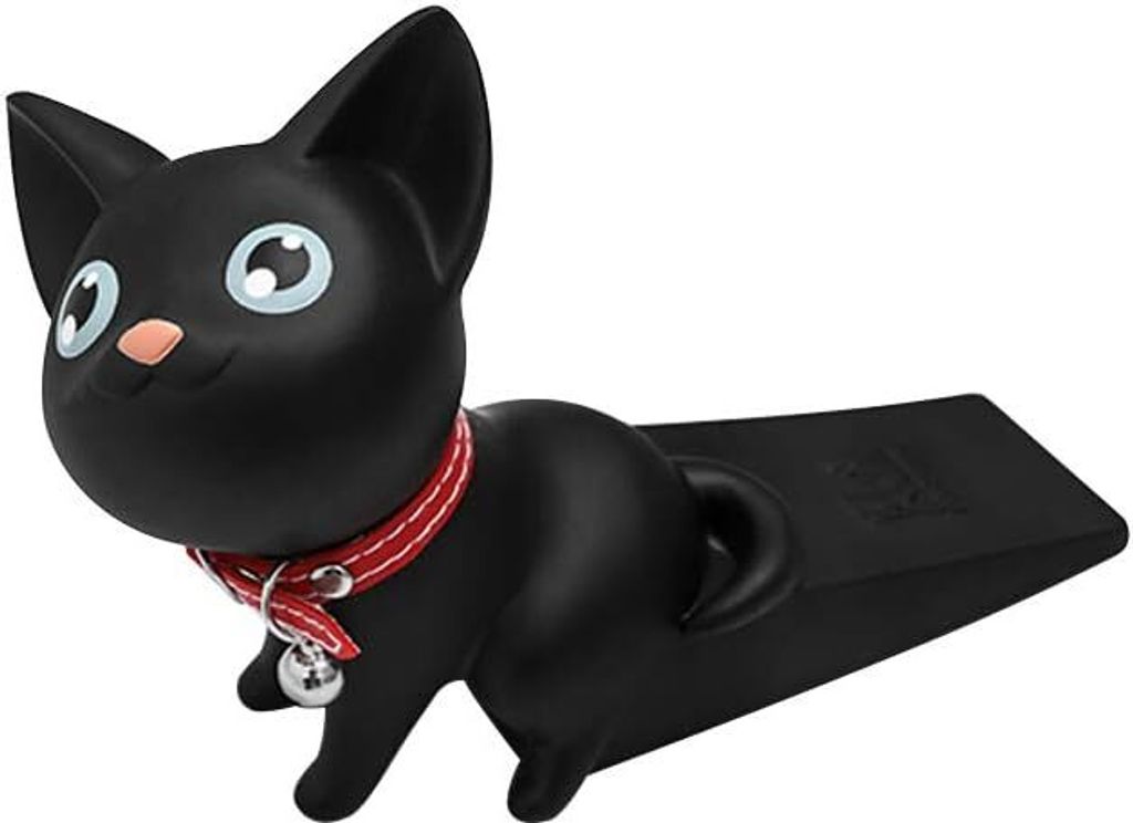 Entzückender Türstopper in Katzenform für den Einsatz zu Hause und im Büro, ideal, um Türen mit Stil offen zu halten.