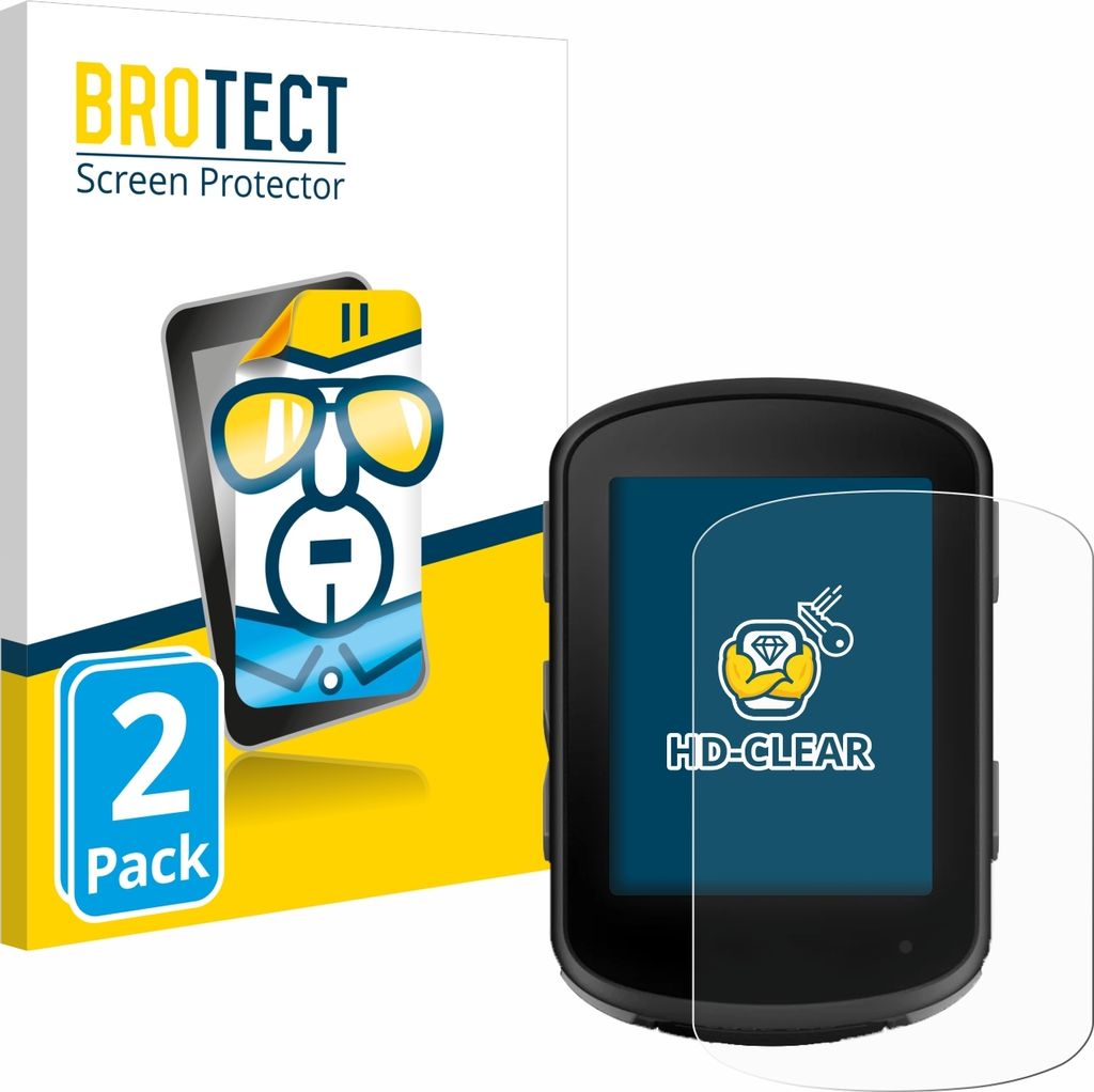 2x Für Garmin Edge 840 Solar Schutzfolie BROTECT Displayschutz Display Schutz Folie Klar Transparent