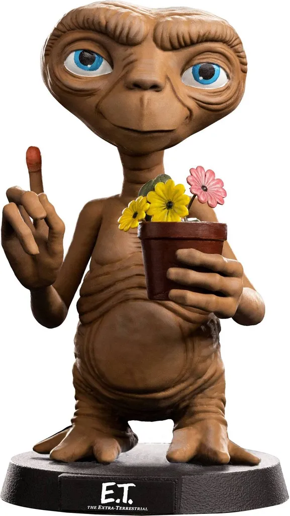 Cadeau Geek Figurine E.T. 15cm Iron Studios - Idéal Déco Bureau et Fan