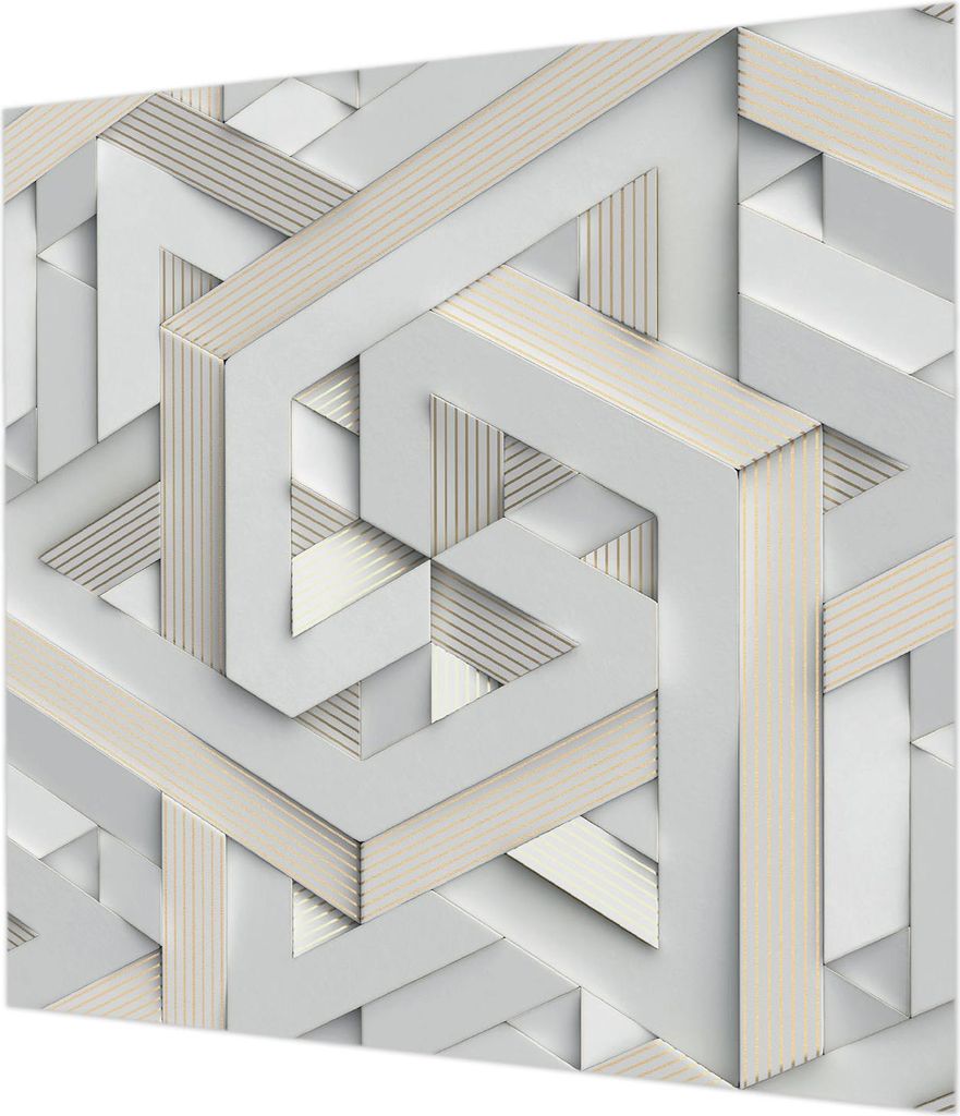 Wandtapete - Dekorative Tapete für Wohnzimmer - Tapetenfolie für Wanddekoration - 250x250 cm - Trugbilder