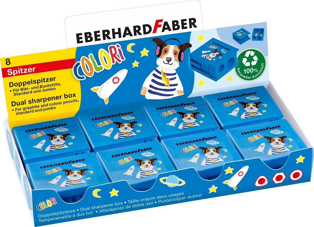 Eberhard Faber Dosenspitzer doppelt blau Produktbild 