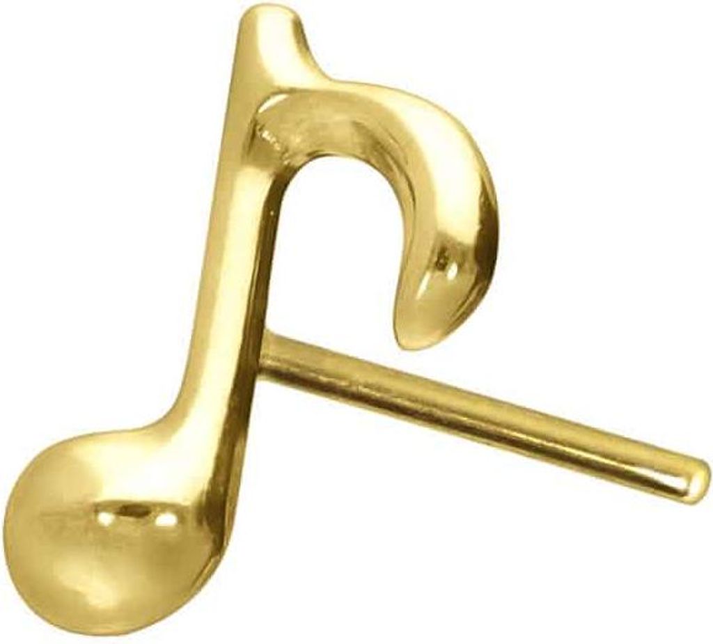 Piercing-Zubehör Titan Aufsatz mit Push Pin ACHTELNOTE