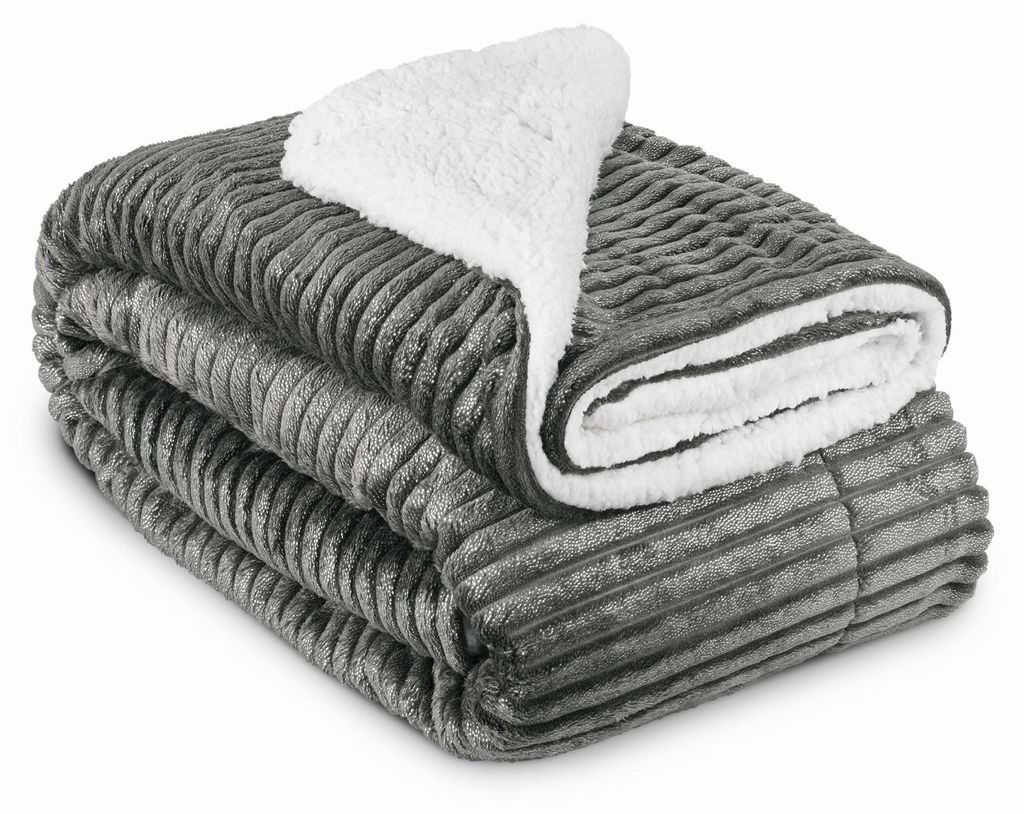 Beautissu Sherpa deken, knuffeldeken met glanseffect, maat Productafbeelding 