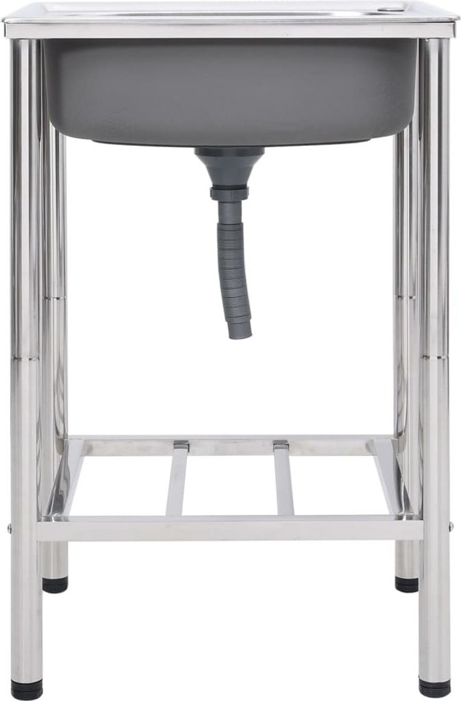 vidaXL Évier de camping en acier inoxydable Image du produit 