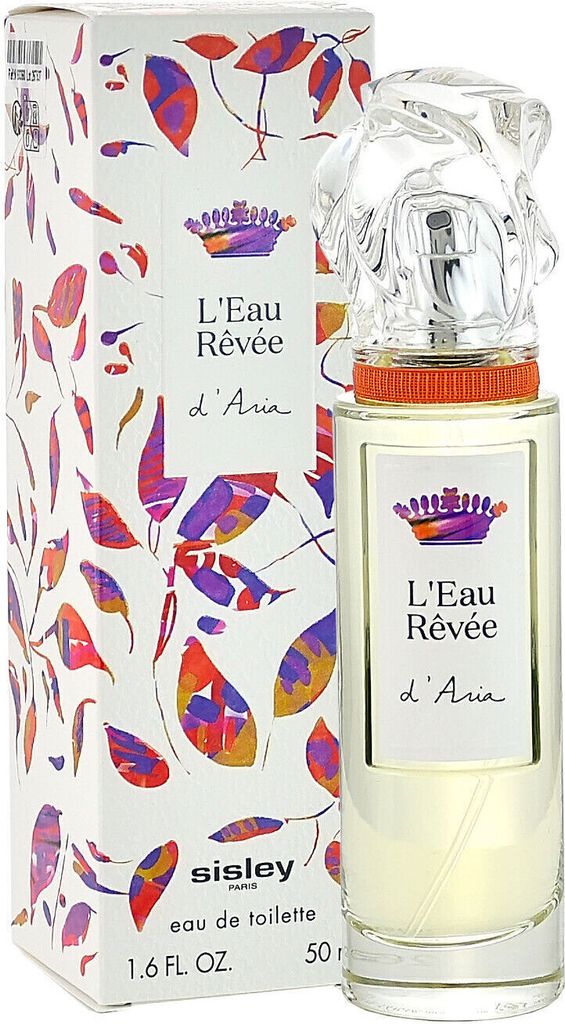 A bottle of Sisley L'Eau Rêvée D'Aria Eau de Toilette and its packaging.