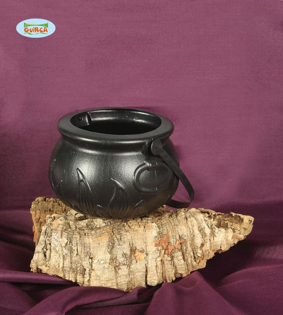 Halloween Hexenkessel Kessel Hexe 15 cm hoch Produktbild 