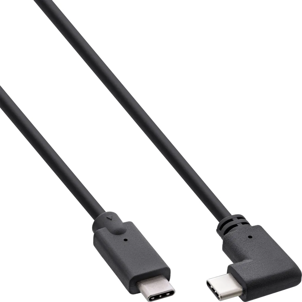 Cavo Gaming USB-C Angolato 90° InLine 1.5m | USB 3.2 20Gbps 60W