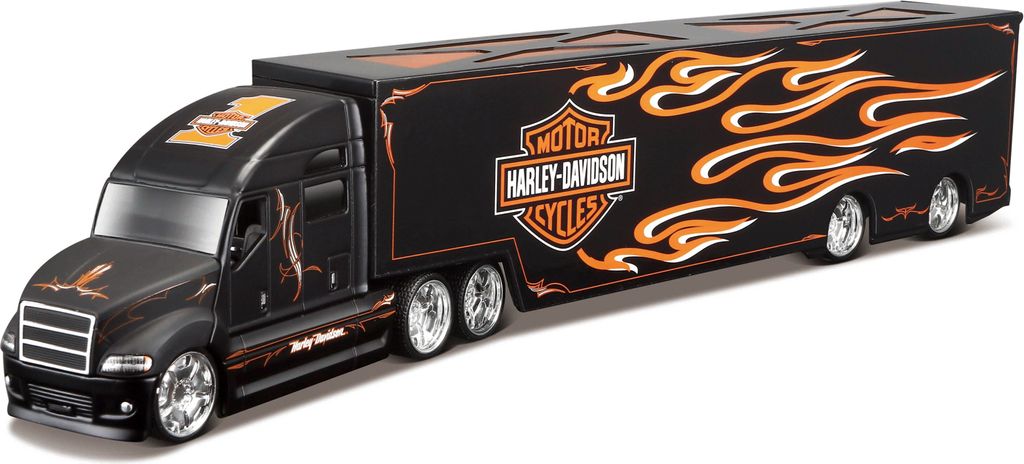 Maisto - Harley-Davidson-Transporter, Flammen, 1:64