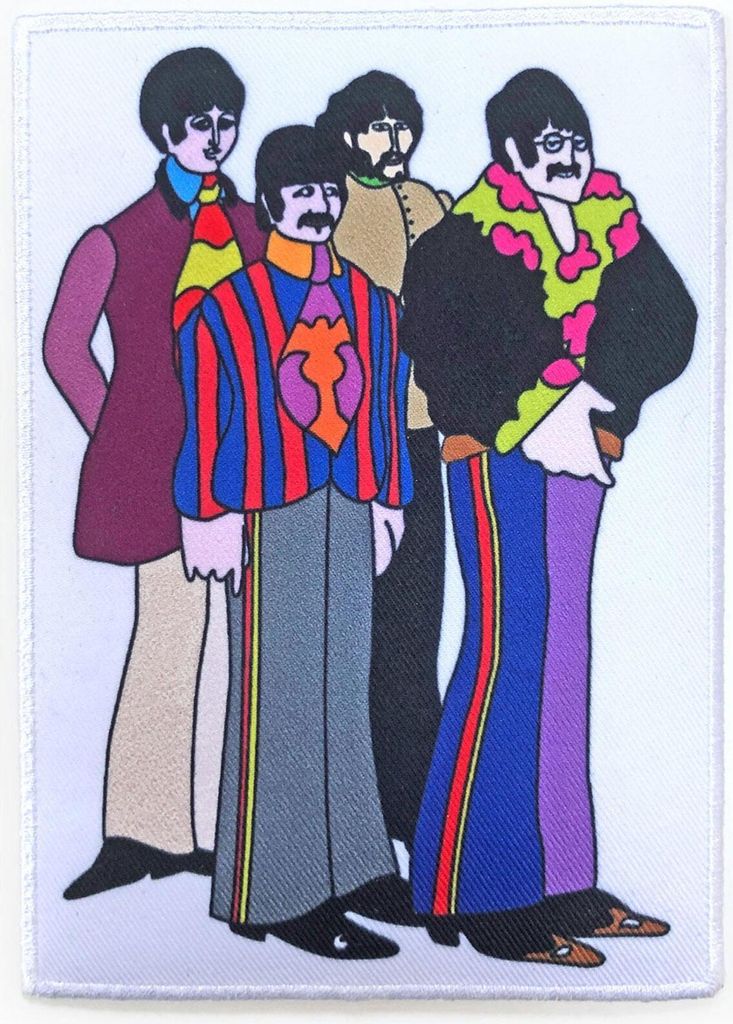The Beatles - Mit Rand - Aufnäher zum Aufbügeln "Sub Band", gewebter Stoff RO9372 (Einheitsgröße) (Bunt)