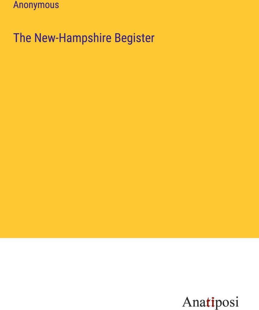 The New-Hampshire Begister