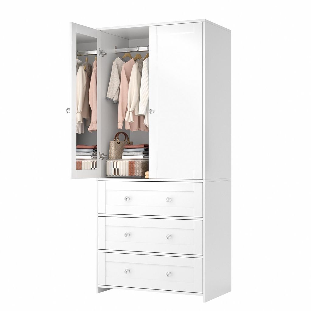 VOWNER Kleiderschrank, 2 Schrank, Garderobenschrank mit Produktbild 