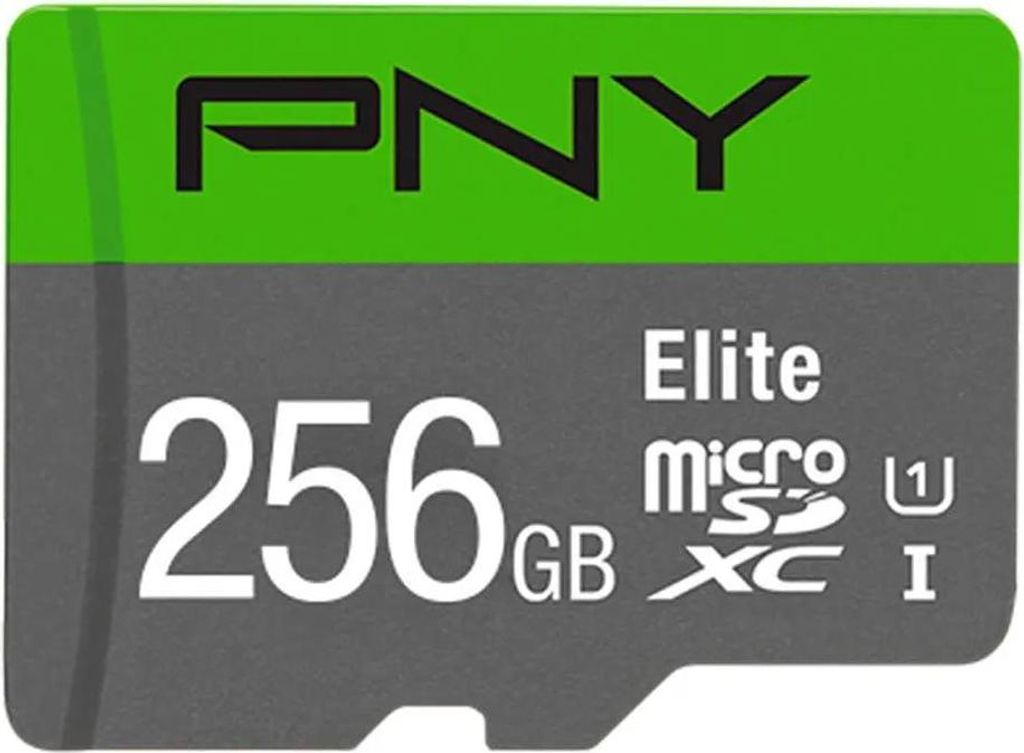 SD MicroSD XC Card 256GB PNY Elite Cl.10 U1 retail Immagine del prodotto 