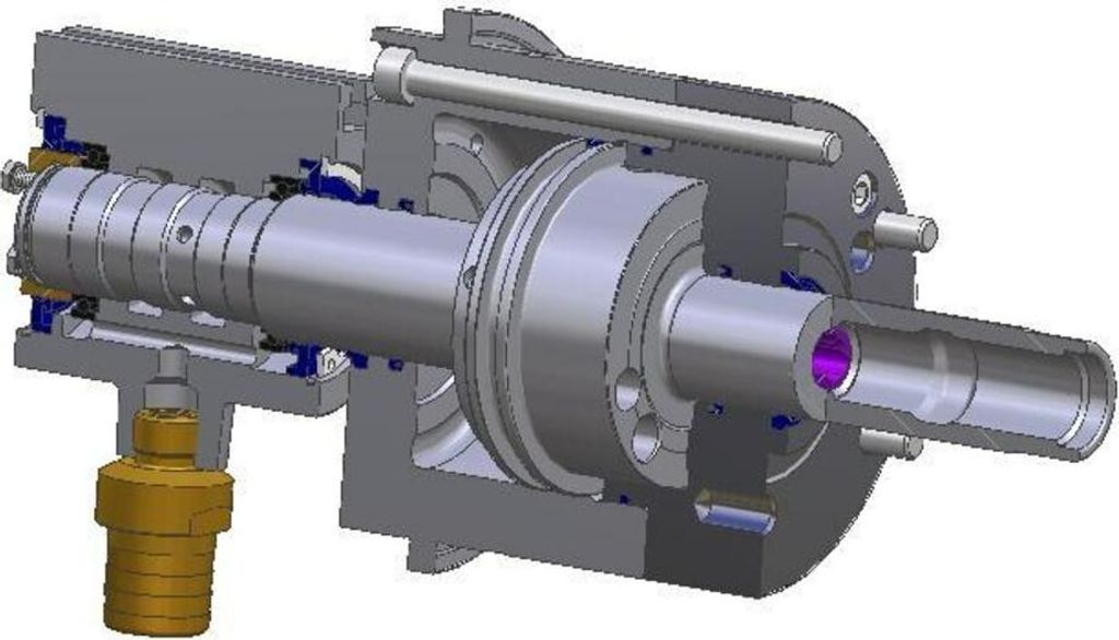 Röhm Hydraulische Vollspannzylinder 150, OVS Grundmodell, bis 80 bar, Stahl-Ausführung - 438264