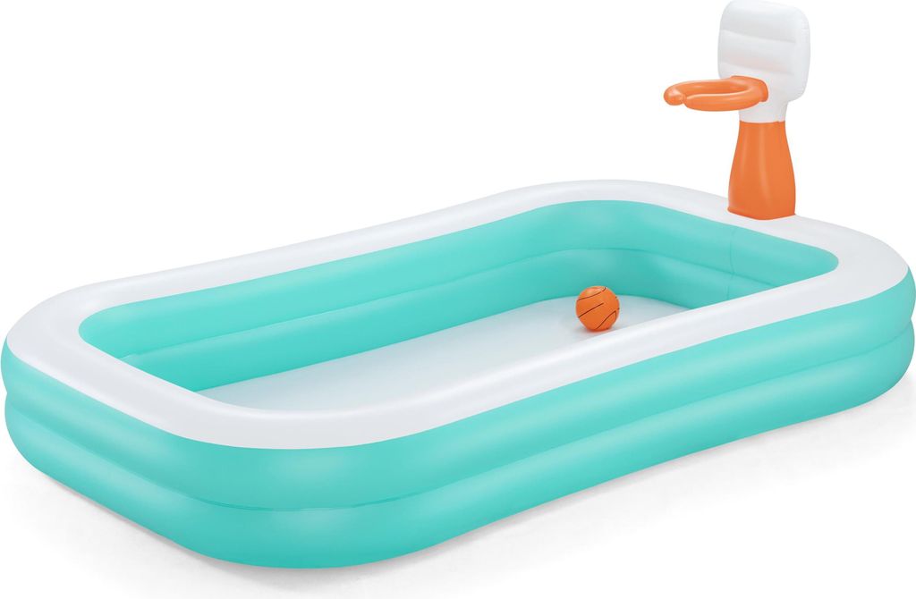 BESTWAY Piscina per famiglie con canestro 251x168x102 cm Immagine del prodotto 