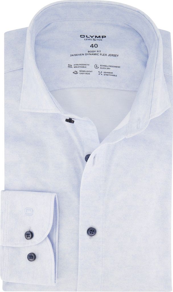 Olymp Business-Hemd extra slim fit hellblau Baumwolle
