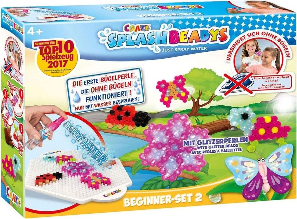 CRAZE 15308 - Splash Beadys - Steckperlen - Beginner Set 2, Produktbild 