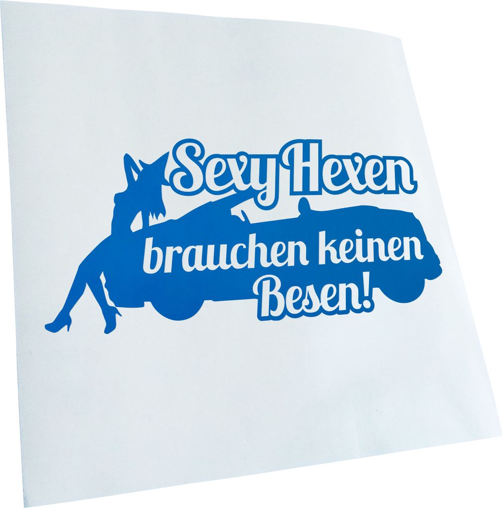 Kiwistar - Autoaufkleber - Sexy Hexen brauchen keinen Besen Fun Heckscheibenaufkleber - Aufkleber für Auto Kfz Fahrrad, LKW, Truck Mofa
