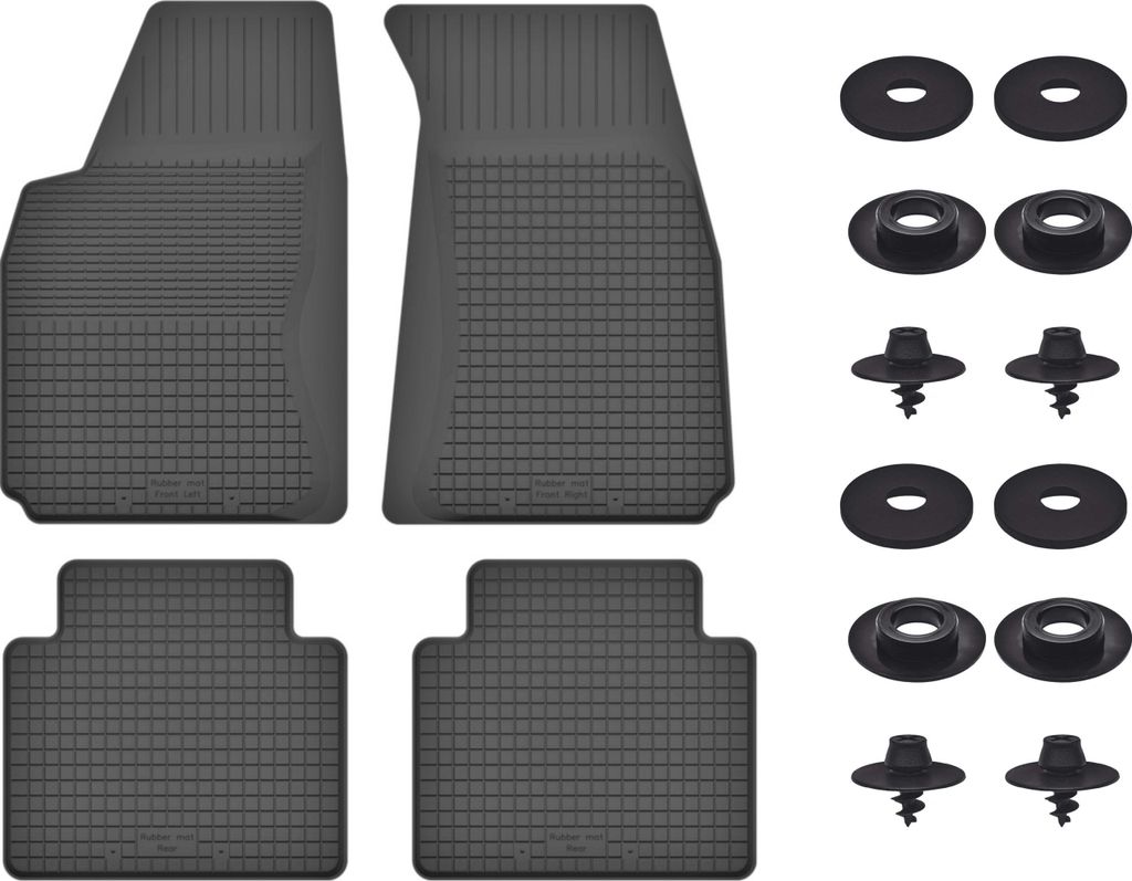 Gummimatten Mit Stoppern Für: Chrysler Sebring Ii (2003-2007) Schwarz Set
