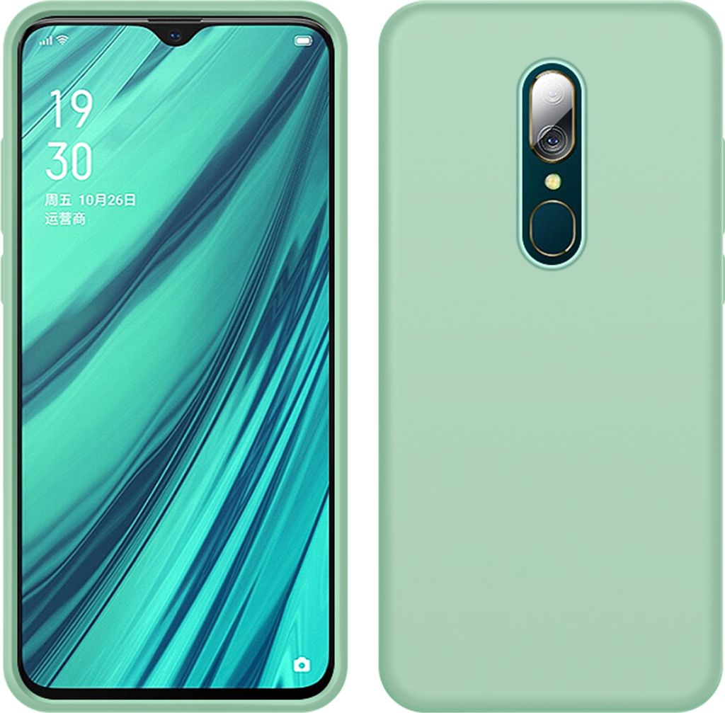 OPPO A9 Hülle, LaimTop Slim Flüssig Silikon Soft Gel Gummi Stoßfest Kratzfest Schutzhülle für OPPO A9 Grün