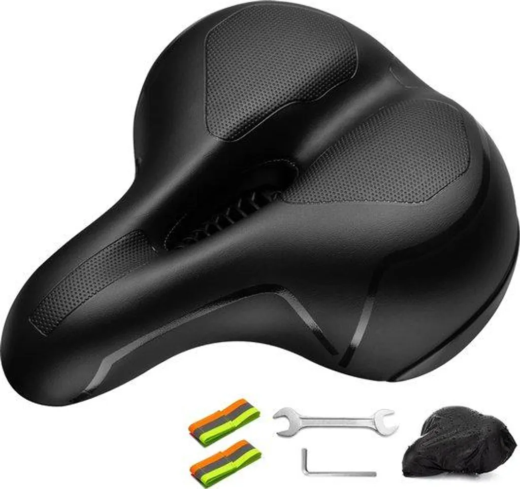 Selle de vélo anti-douleur avec rembourrage viscoélastique ergonomique