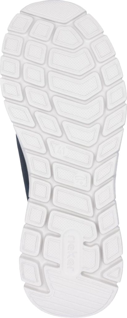 Rieker Herren Sneaker Gummizug pflegeleicht bequem leicht flexibel modern B6658, Größe:45 EU, Farbe:Blau