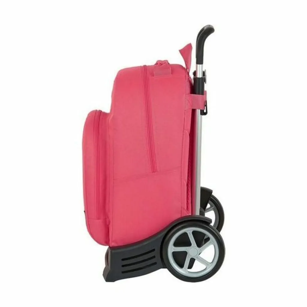 Cartable à roulettes rose Safta 305 Evolution 20.1L avec trolley intégré - 3