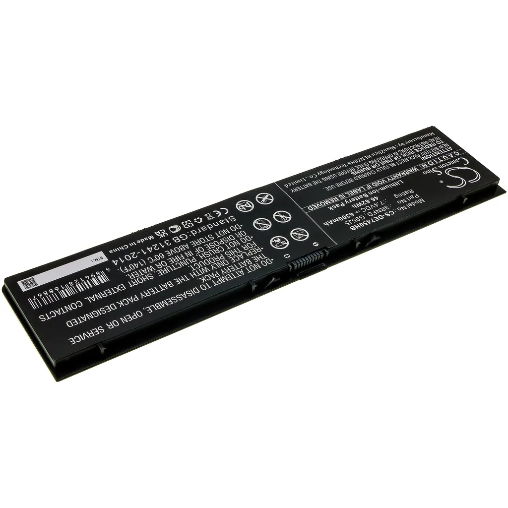 Batterie longue durée pour Dell Latitude E7250 remplace 3RNFD G95J5